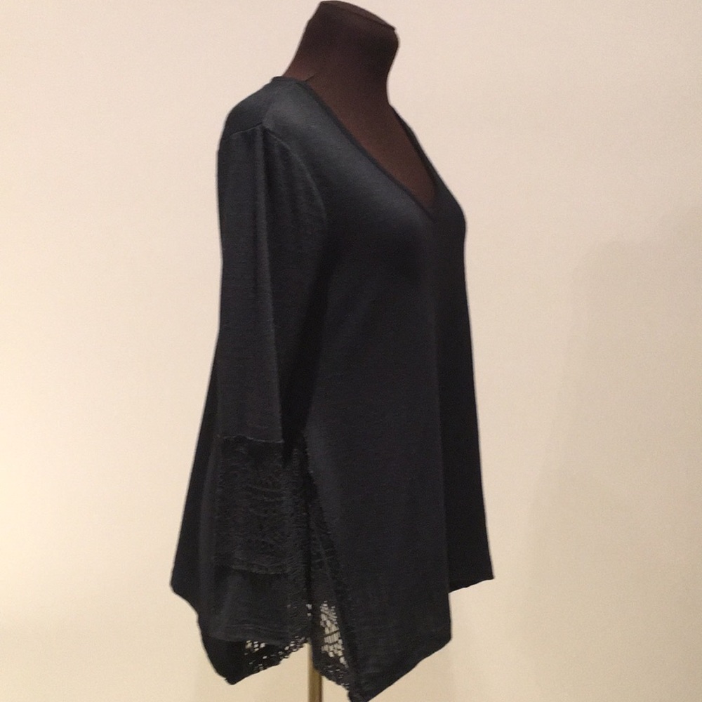 ๐HP๐Style & Co top sweater lace details m - Picture 2 of 16